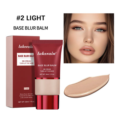 5 Colors Matte Liquid Foundation Base Sweat Resistant Smooth Cover Blemish Pores Natural Matte Finish Lightweight Face Makeup Cosmetic Base