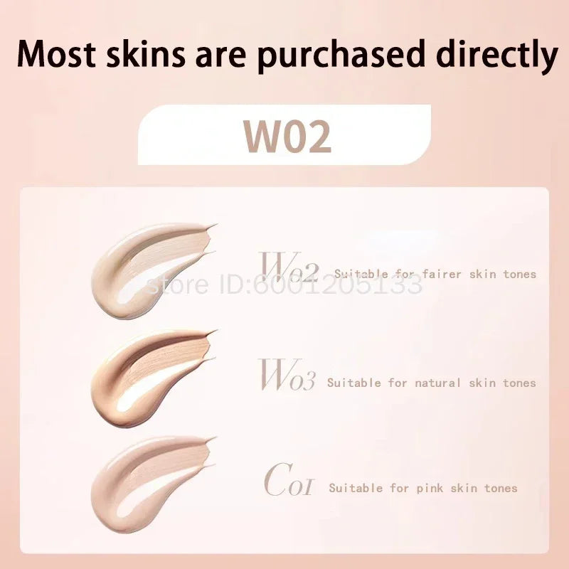 UODO Foundation Liquid Non-Sticky Powder Concealer Cream Moisturizing Oil Control Dry Skin Foundation Creamy Skin Face Makeup