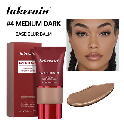 5 Colors Matte Liquid Foundation Base Sweat Resistant Smooth Cover Blemish Pores Natural Matte Finish Lightweight Face Makeup Cosmetic Base