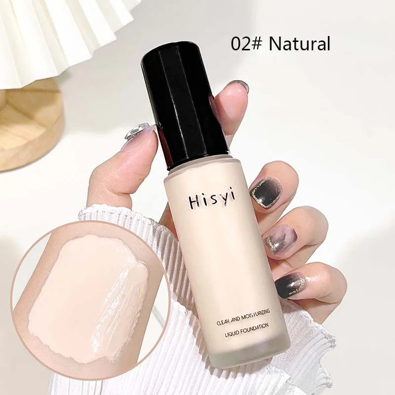 Liquid Foundation Makeup Base Waterproof High Coverage Concealer BB Cream Brighten Face Skin Tone Hydrating Foundation Makeup