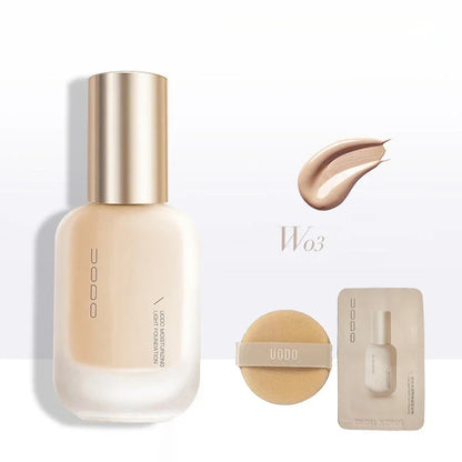 UODO Foundation Liquid Non-Sticky Powder Concealer Cream Moisturizing Oil Control Dry Skin Foundation Creamy Skin Face Makeup