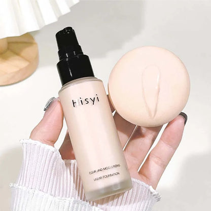 Liquid Foundation Makeup Base Waterproof High Coverage Concealer BB Cream Brighten Face Skin Tone Hydrating Foundation Makeup