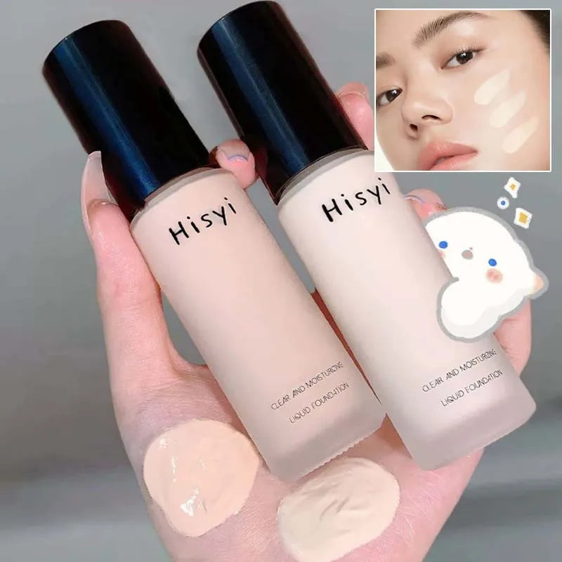 Liquid Foundation Makeup Base Waterproof High Coverage Concealer BB Cream Brighten Face Skin Tone Hydrating Foundation Makeup