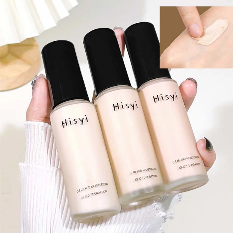 Liquid Foundation Makeup Base Waterproof High Coverage Concealer BB Cream Brighten Face Skin Tone Hydrating Foundation Makeup