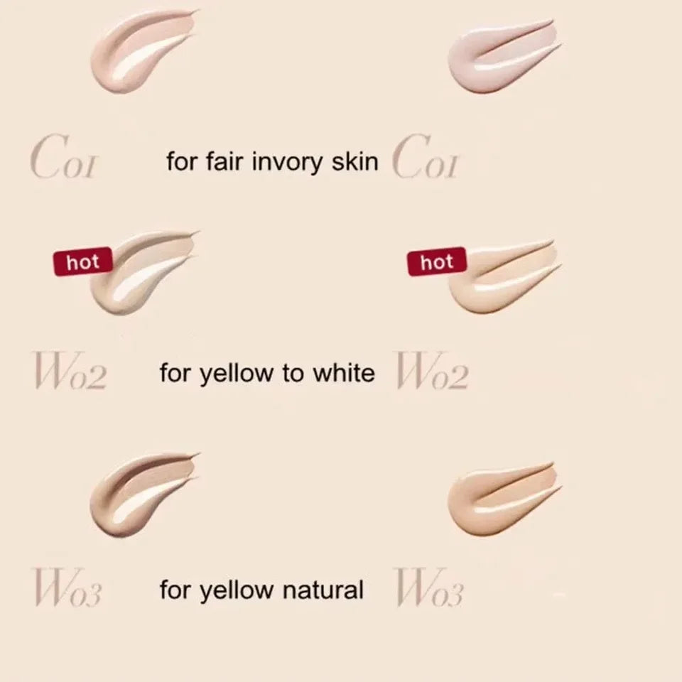 UODO Foundation Liquid Non-Sticky Powder Concealer Cream Moisturizing Oil Control Dry Skin Foundation Creamy Skin Face Makeup