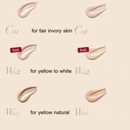 UODO Foundation Liquid Non-Sticky Powder Concealer Cream Moisturizing Oil Control Dry Skin Foundation Creamy Skin Face Makeup